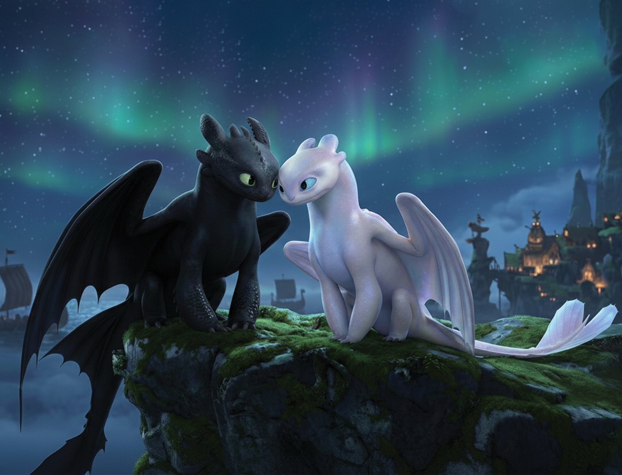 Night Fury & Light Fury Couple Jewelry | How To Train Your Dragon Gifts ...