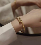 Anti Tarnish love band & Nail Cuff Bracelet