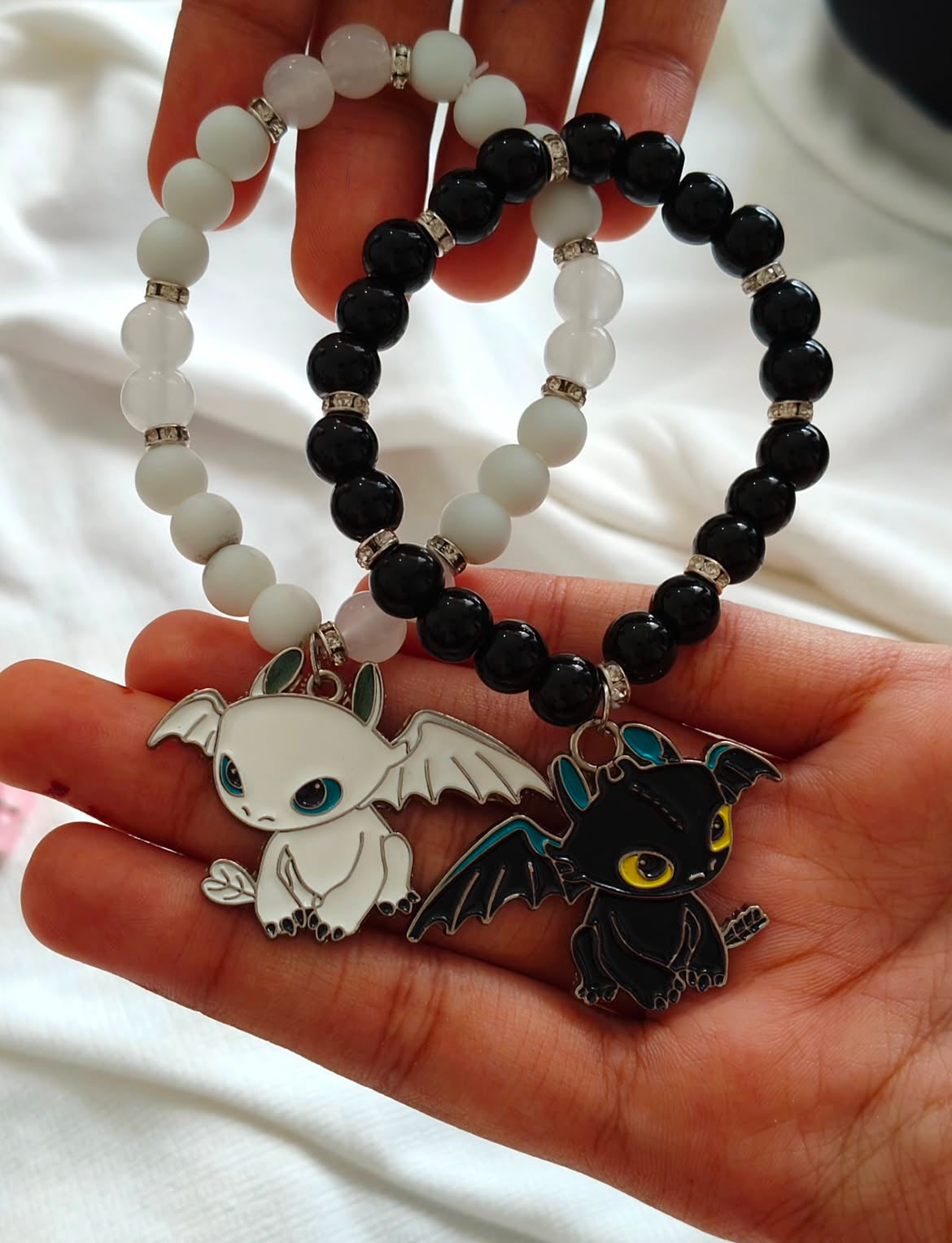 Toothless & Light Fury BFF/Couple Goal Bracelets