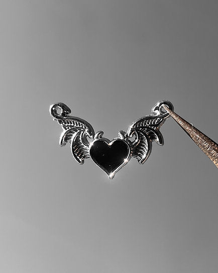 Devil Heart Wings Charm