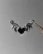 Devil Heart Wings Charm