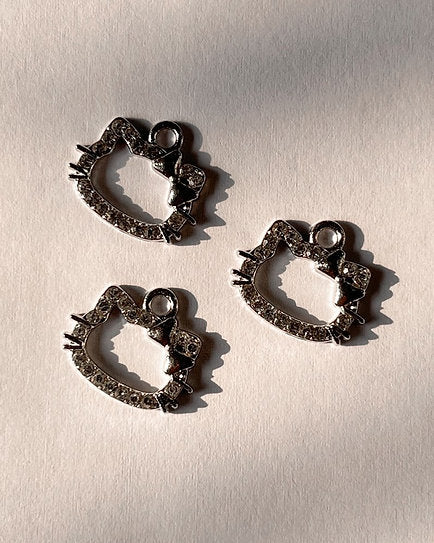 Silver Hello kitty Charm
