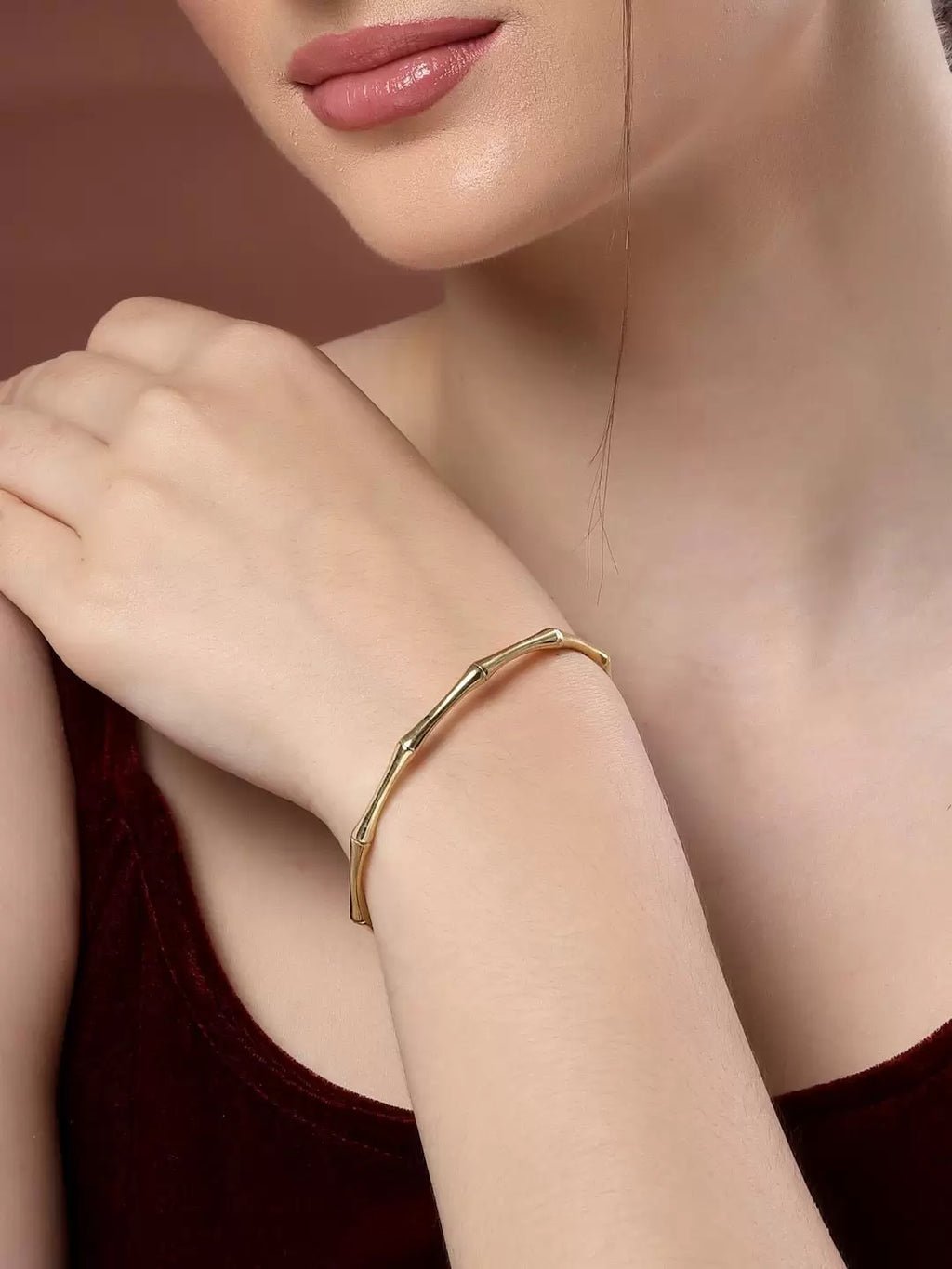 Women Gold-Plated Cuff Bracelet