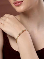 Women Gold-Plated Cuff Bracelet