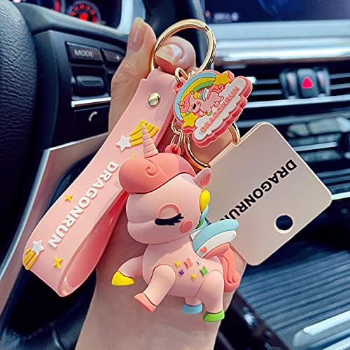Candy Pink Little Unicorn Keychain