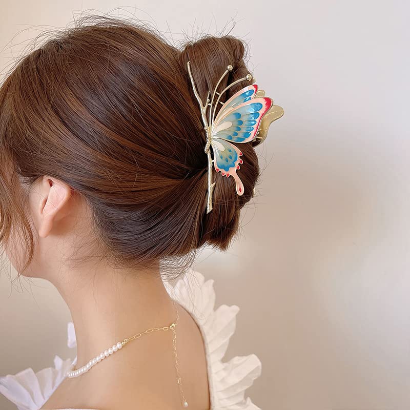 Big Butterfly Fancy Metal Non-Slip Hair Jaw Clips Cute