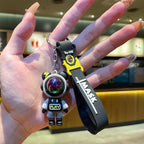 Astronaut Pilot Bear Keychain ( Black & Grey Shade )