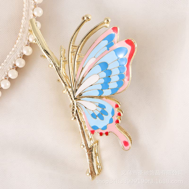 Big Butterfly Fancy Metal Non-Slip Hair Jaw Clips Cute