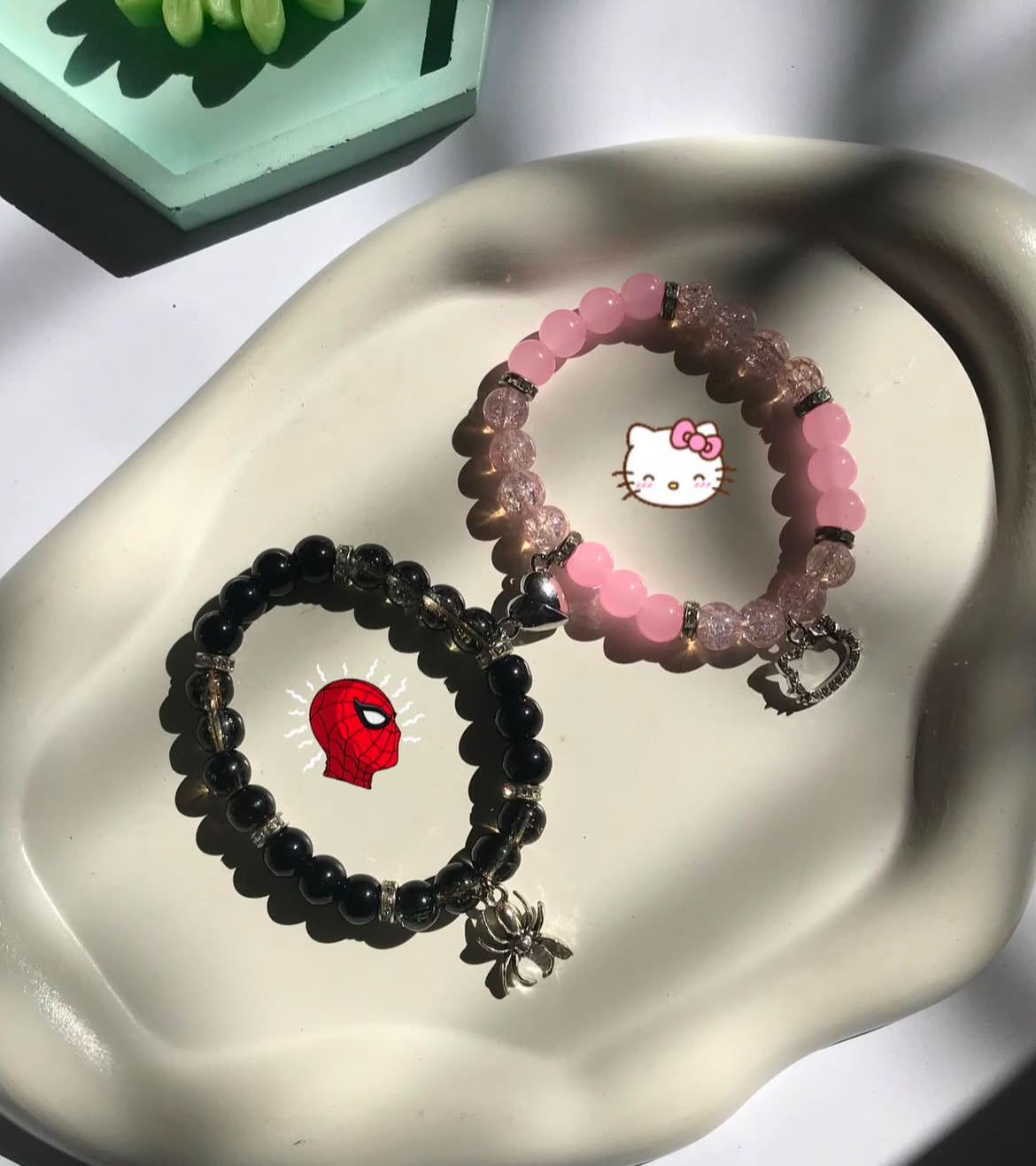 Spider X Hello Kitty Matching Bracelets