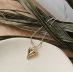 Cute Slightly Stainless Steel Anti-Tarnish Heart Pendant