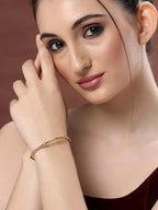 Women Gold-Plated Cuff Bracelet