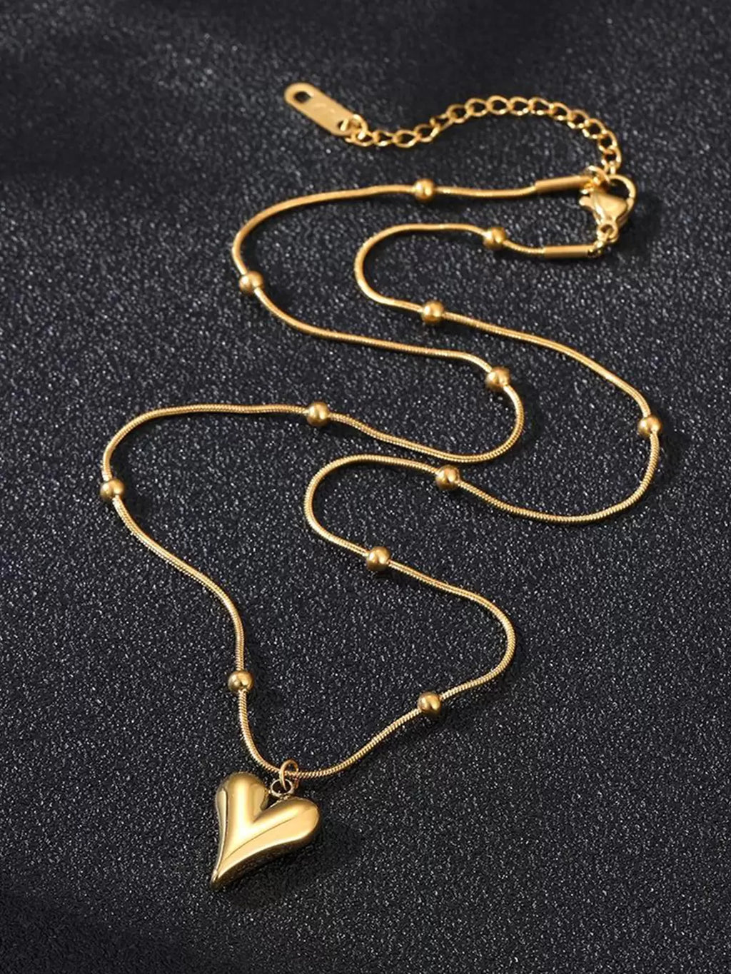 Cute Slightly Stainless Steel Anti-Tarnish Heart Pendant