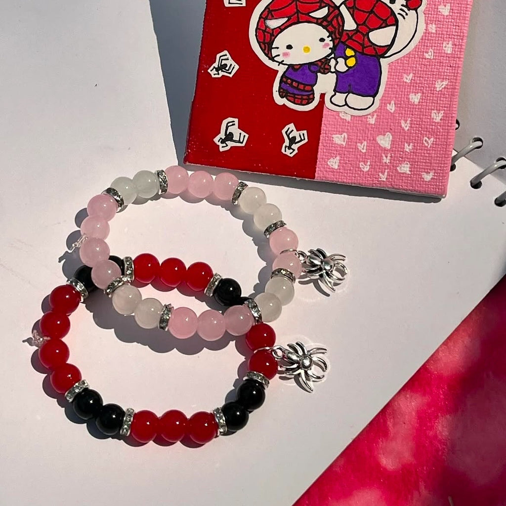 R Spider X P Spider Matching Bracelets