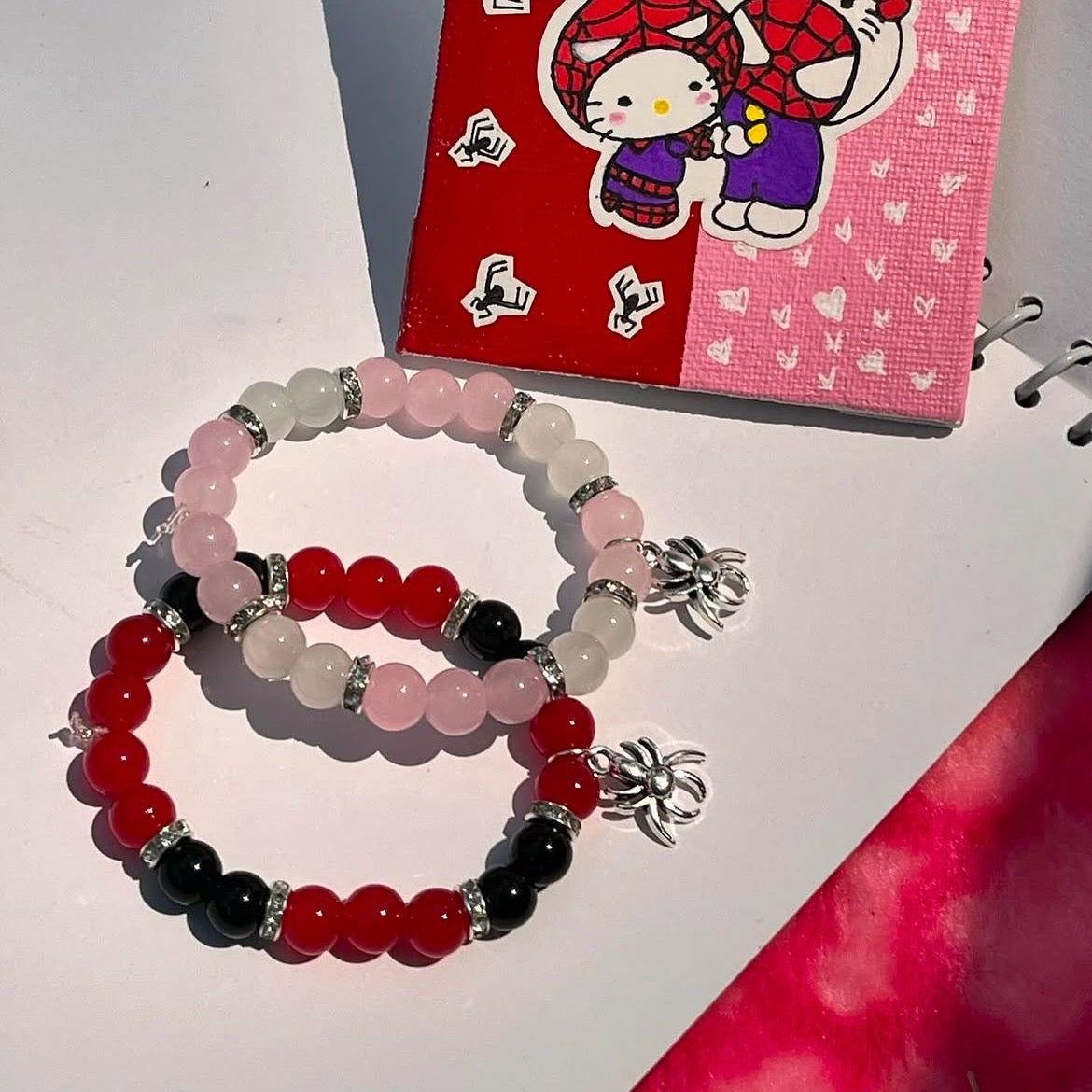 R Spider X P Spider Matching Bracelets