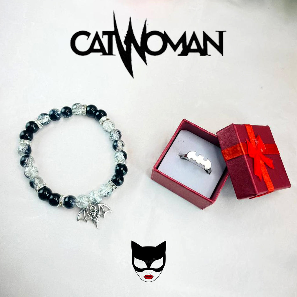 Cat Women Matching Bracelet X Ring Combo