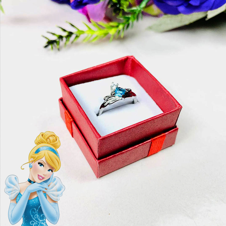 Cinderella Zircon Blue Stone Ring