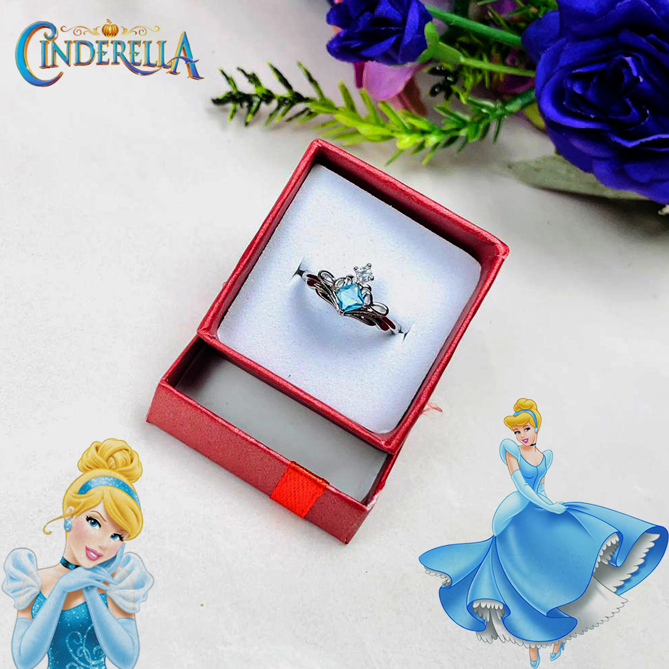 Cinderella Zircon Blue Stone Ring