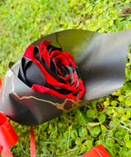 Luxury Black & Red Rose Bouquet – Elegant Handmade Gift for Special Occasions