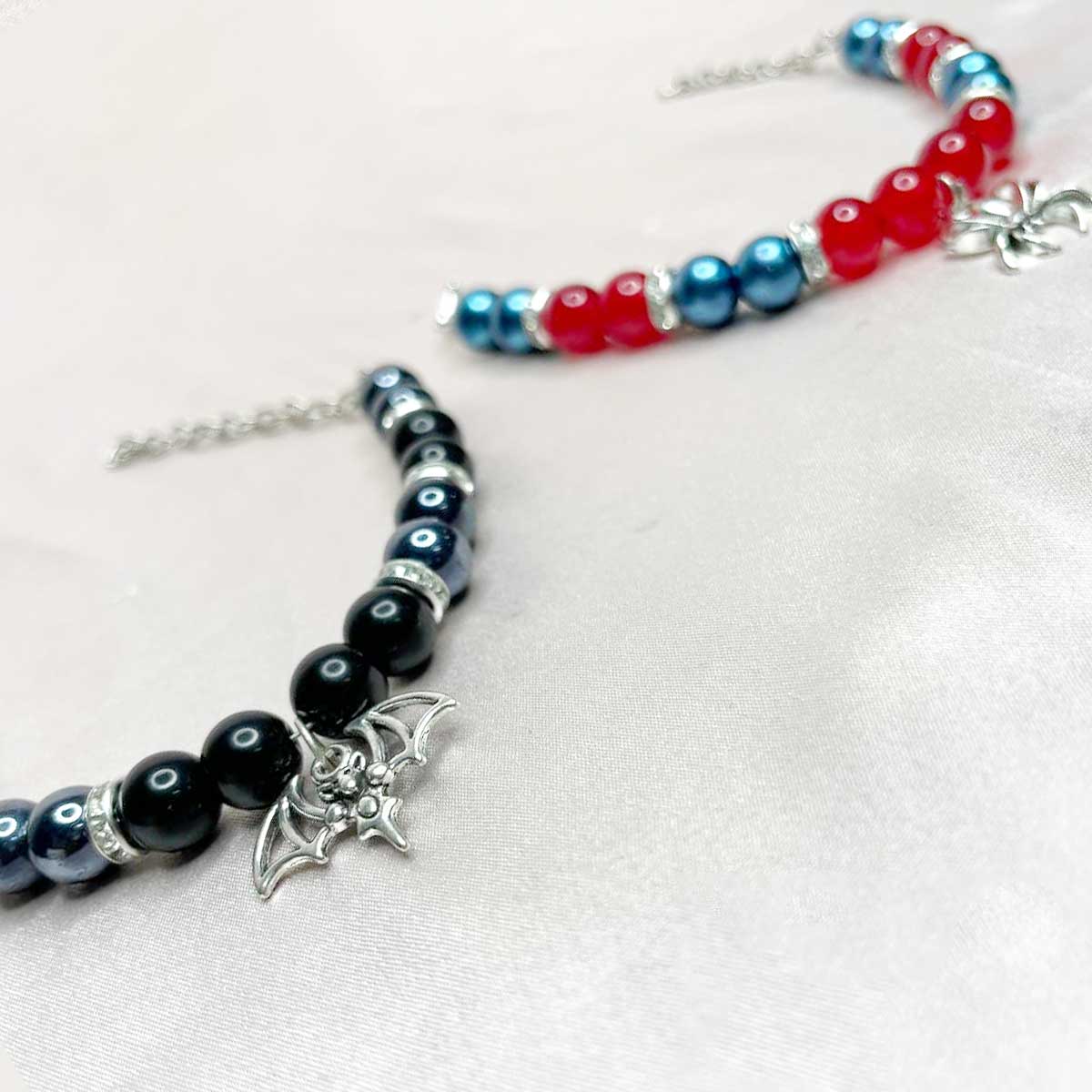 Batman X Spider Stainless Steel Wire Bracelets