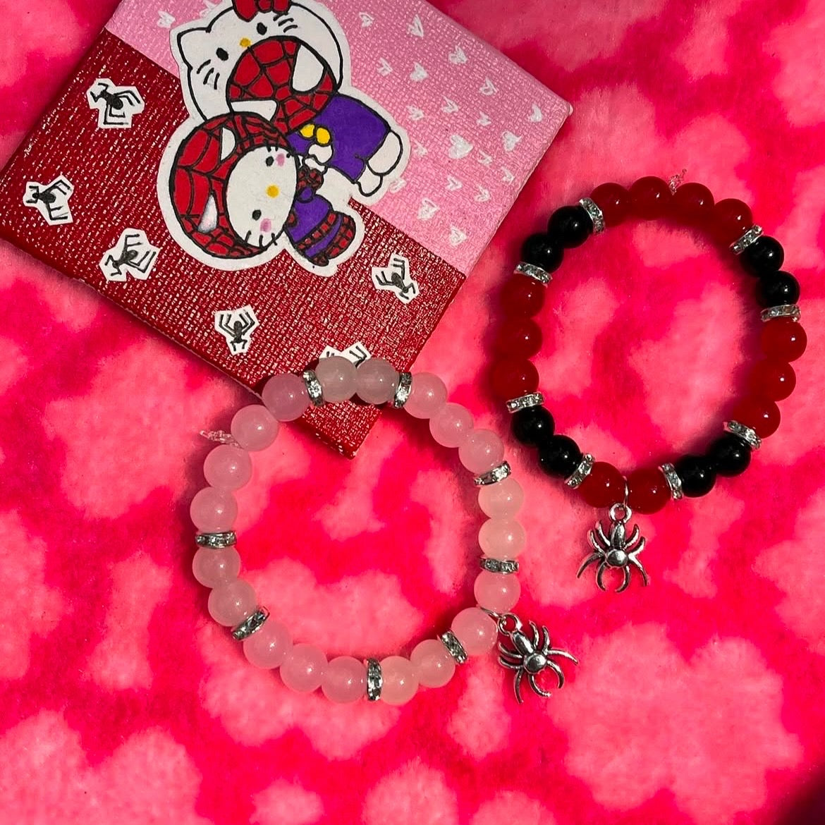 R Spider X P Spider Matching Bracelets