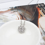 Four Leaf Clover Silver Magnetic Necklace