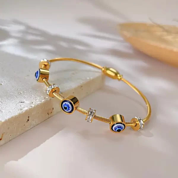 Evil Eye Bracelet - 18K Gold Plated | Waterproof | Anti-Tarnish