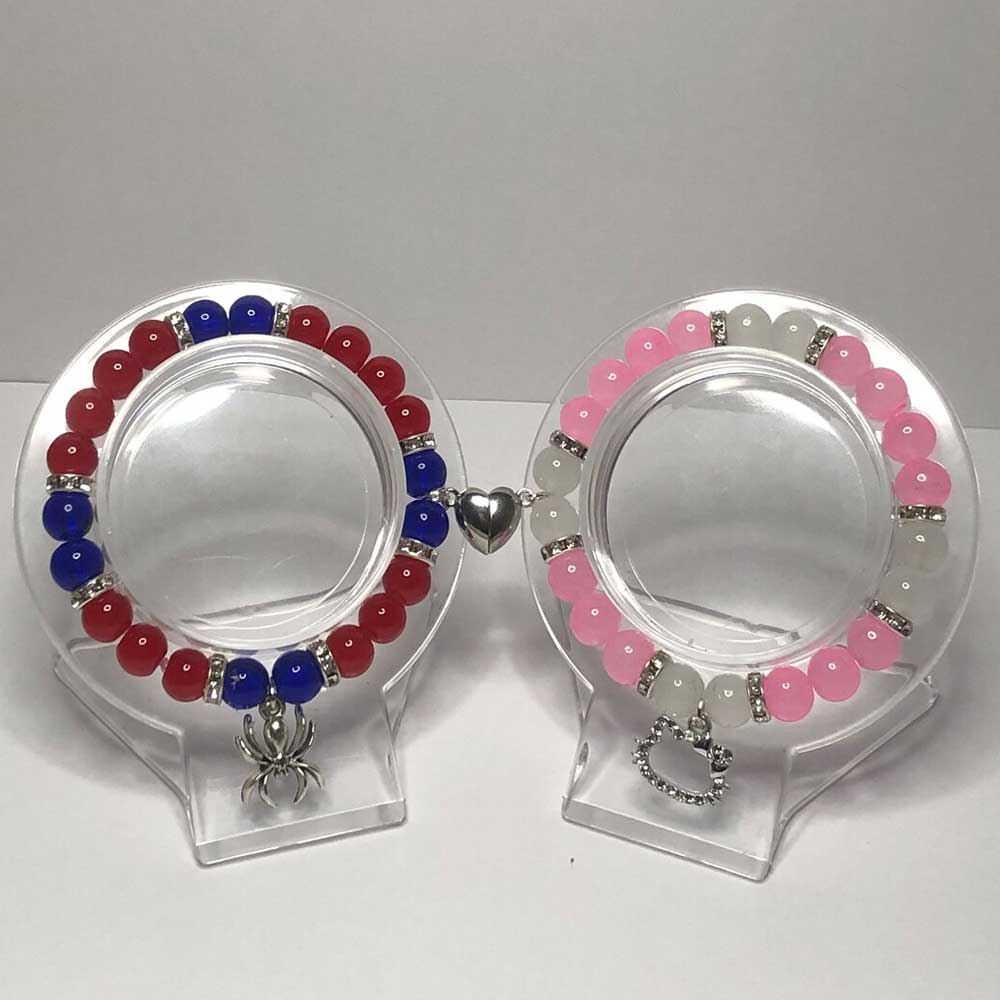 Hello Kitty and Spiderman Matching Bracelets