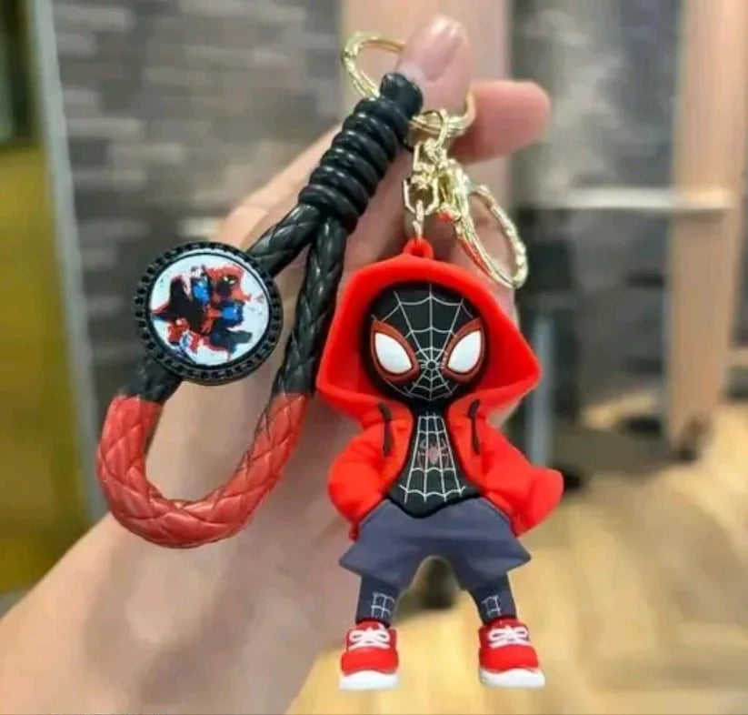 Miles Morales Black Jacket Silicon Keychain
