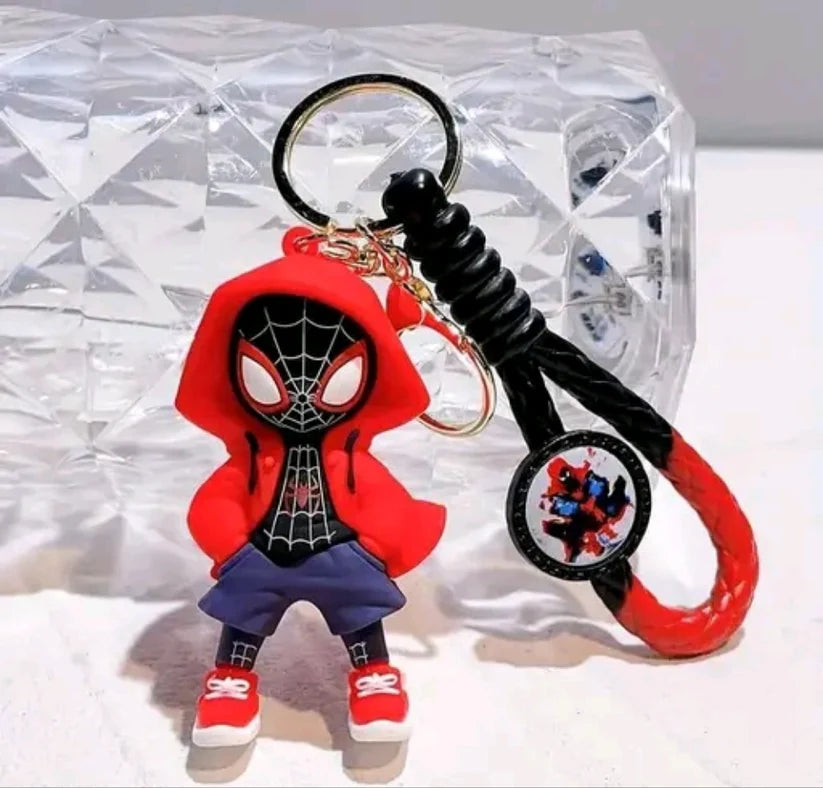 Miles Morales Black Jacket Silicon Keychain
