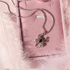 Miles Morales Spiderman Necklace | Spider Man Locket with Black Stone Spider Pendant & Snake Chain