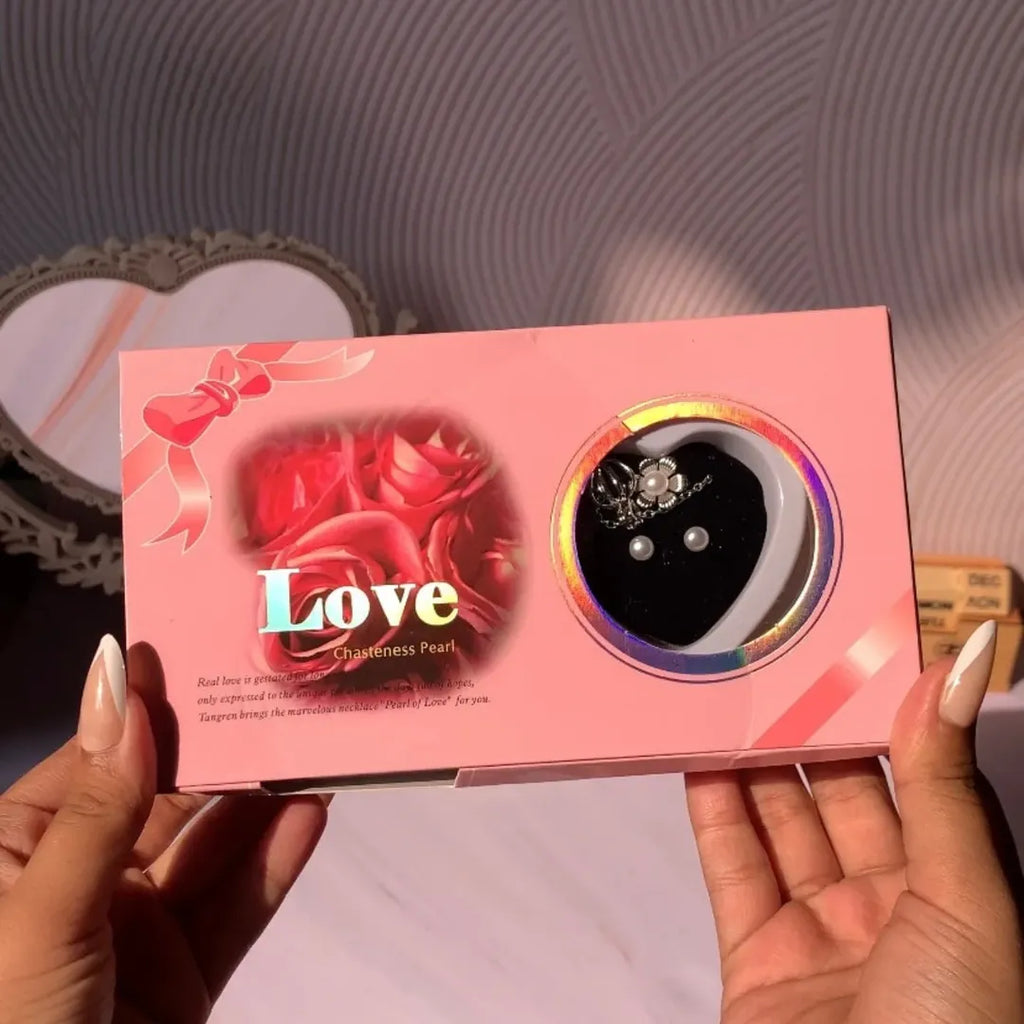 Love Pearl Necklace Set | Hidden Pearl Surprise Gift