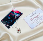 Red Stone Spiderman Necklace | Spider Man Locket & Spider Pendant with Spider Chain