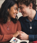 Spider Man & Gwen Couple Pendant Necklace Set for Couples