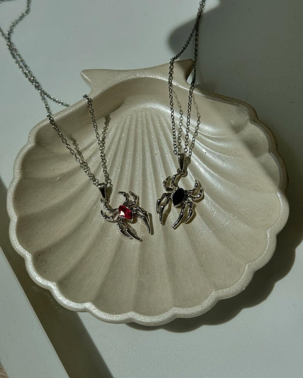 Miles X Gwen Spiderman Necklace Set | Matching Spider Pendant, Spider Man Locket with Spider Chain for Couples