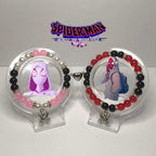 Spiderman and Gwen Beaded Magnetic Bracelets