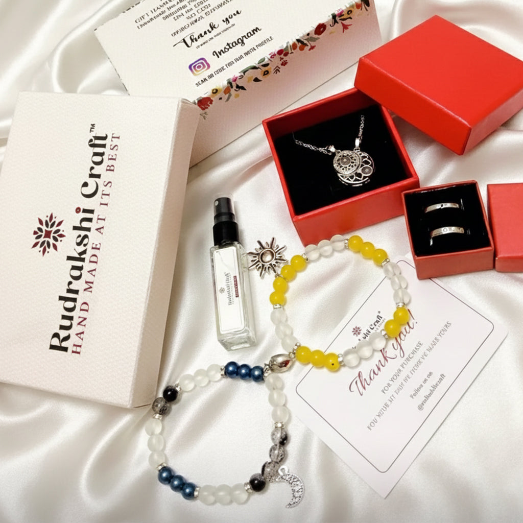 Sun & Moon Matching Jewellery Gift Hamper for Couples