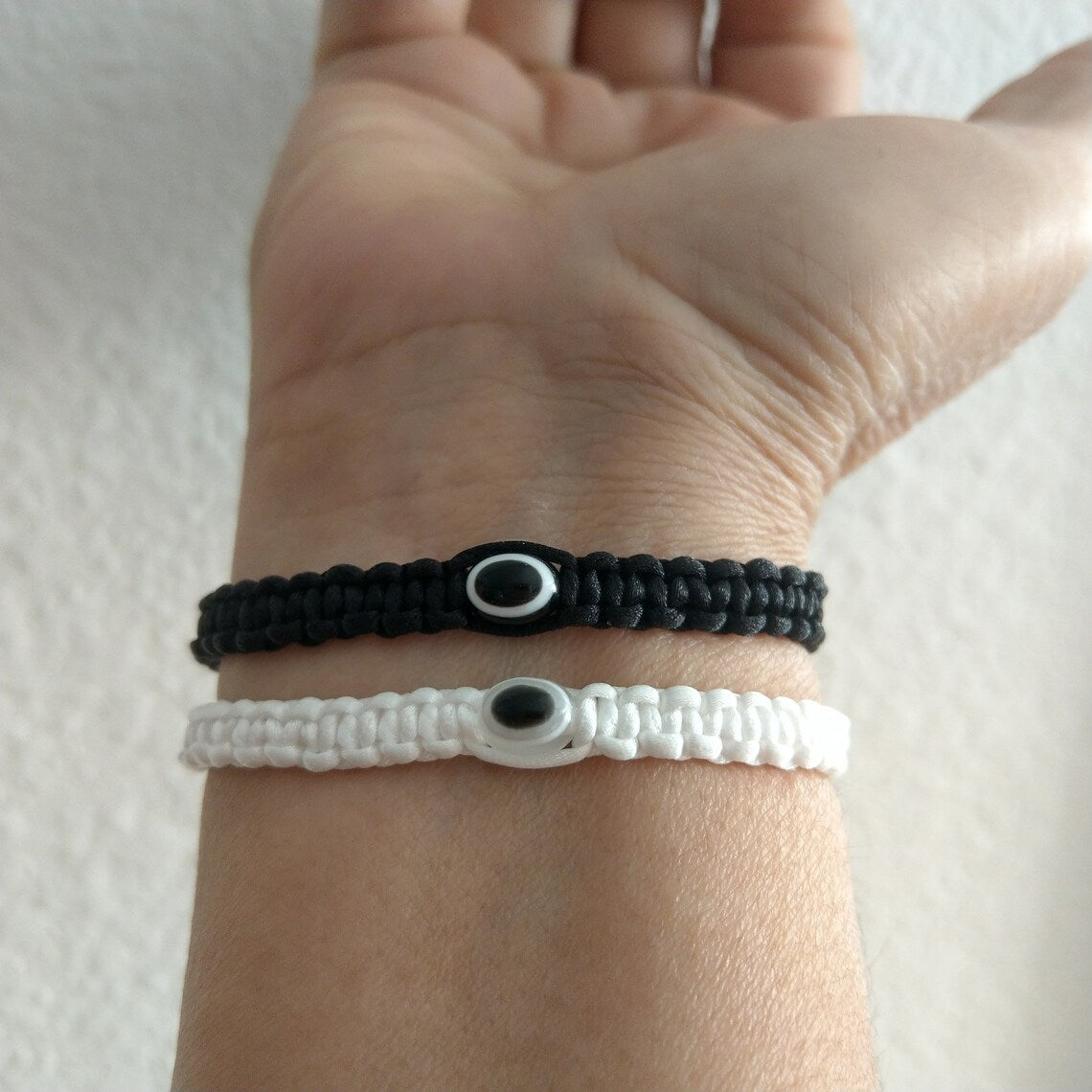 Evil Eye Yin Yang Couples' Bracelet Set
