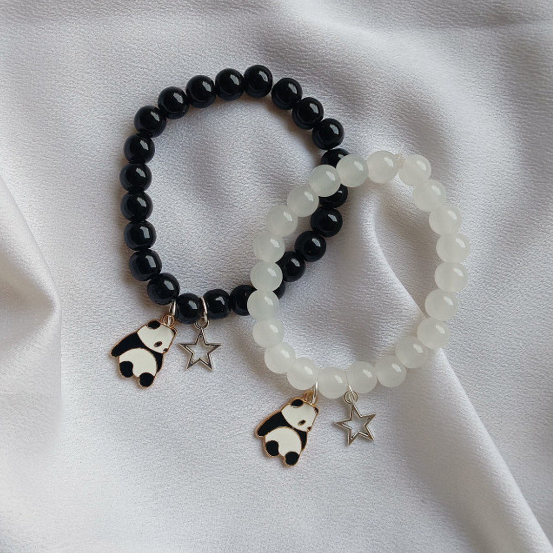Panda Couple Star Matching Bracelets